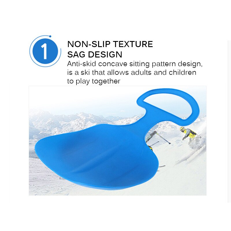 Kids Snow Sled Plastic Outdoor Sled