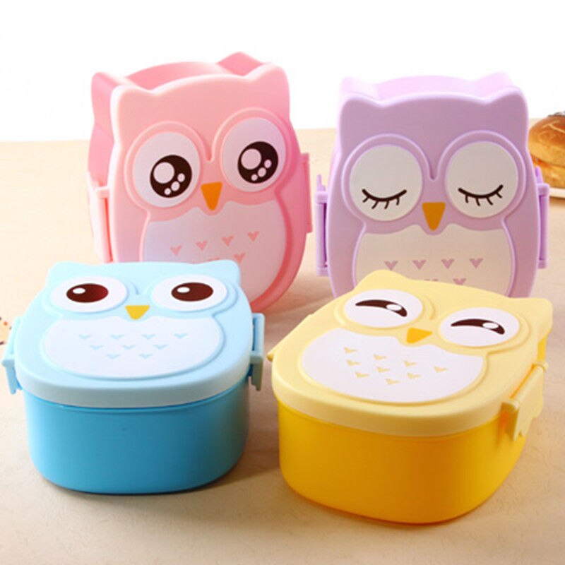 Owl Lunch Box Kids Bento Container