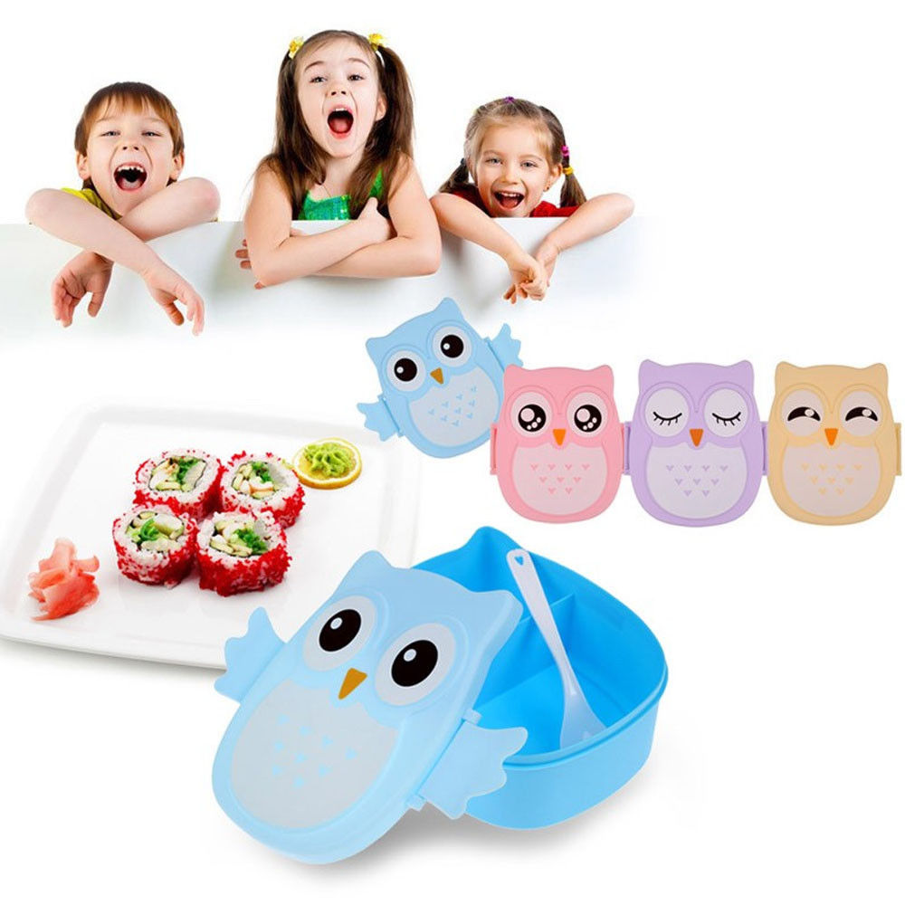 Owl Lunch Box Kids Bento Container