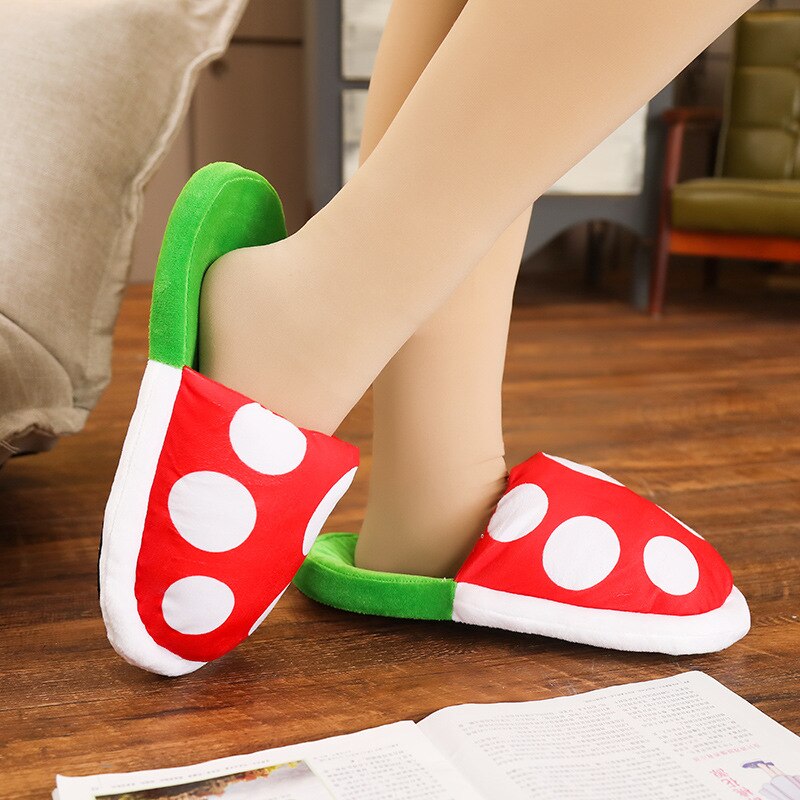 Super Mario Slippers Plush Footwear
