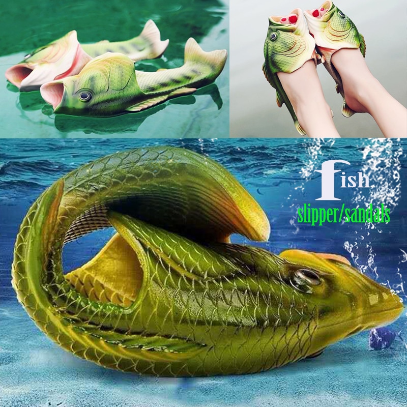 Bass Slippers Funny Fish Footwear