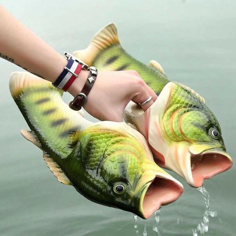 Bass Slippers Funny Fish Footwear