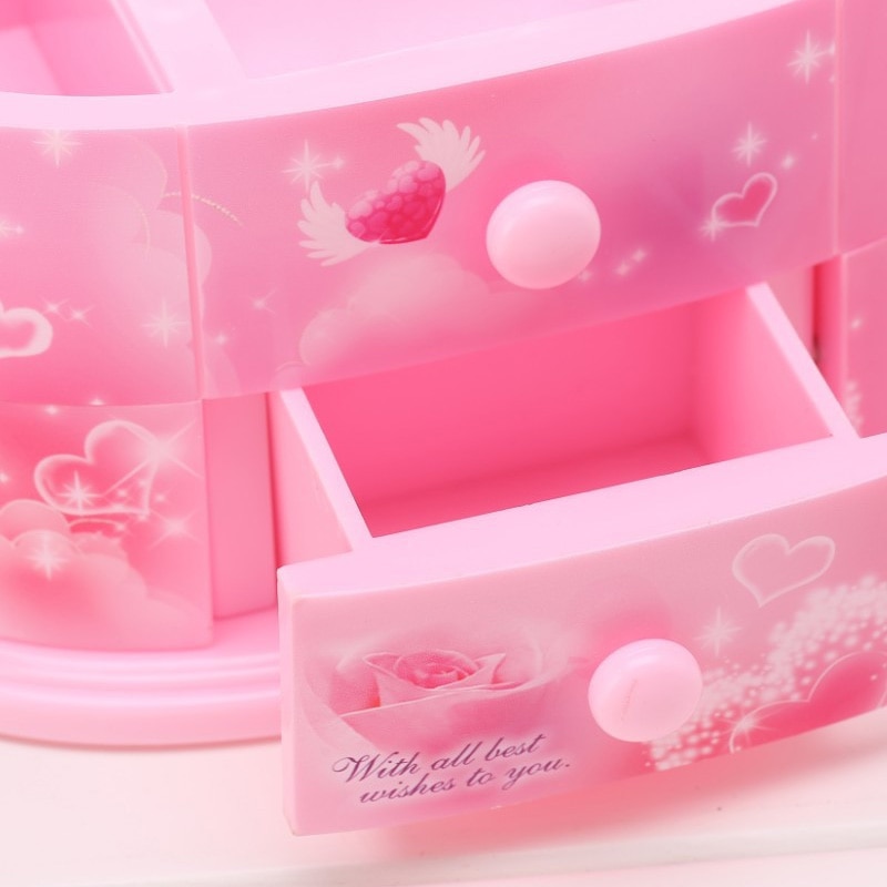 Hand Crank Ballerina Musical Jewelry Box