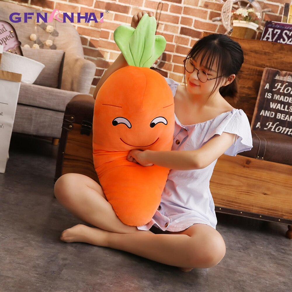 Carrot Pillow Cute Vegetable Stuffed Toy