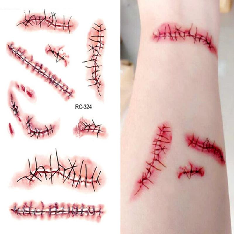 Fake Scar 3D Tattoo (Set with different sizes)