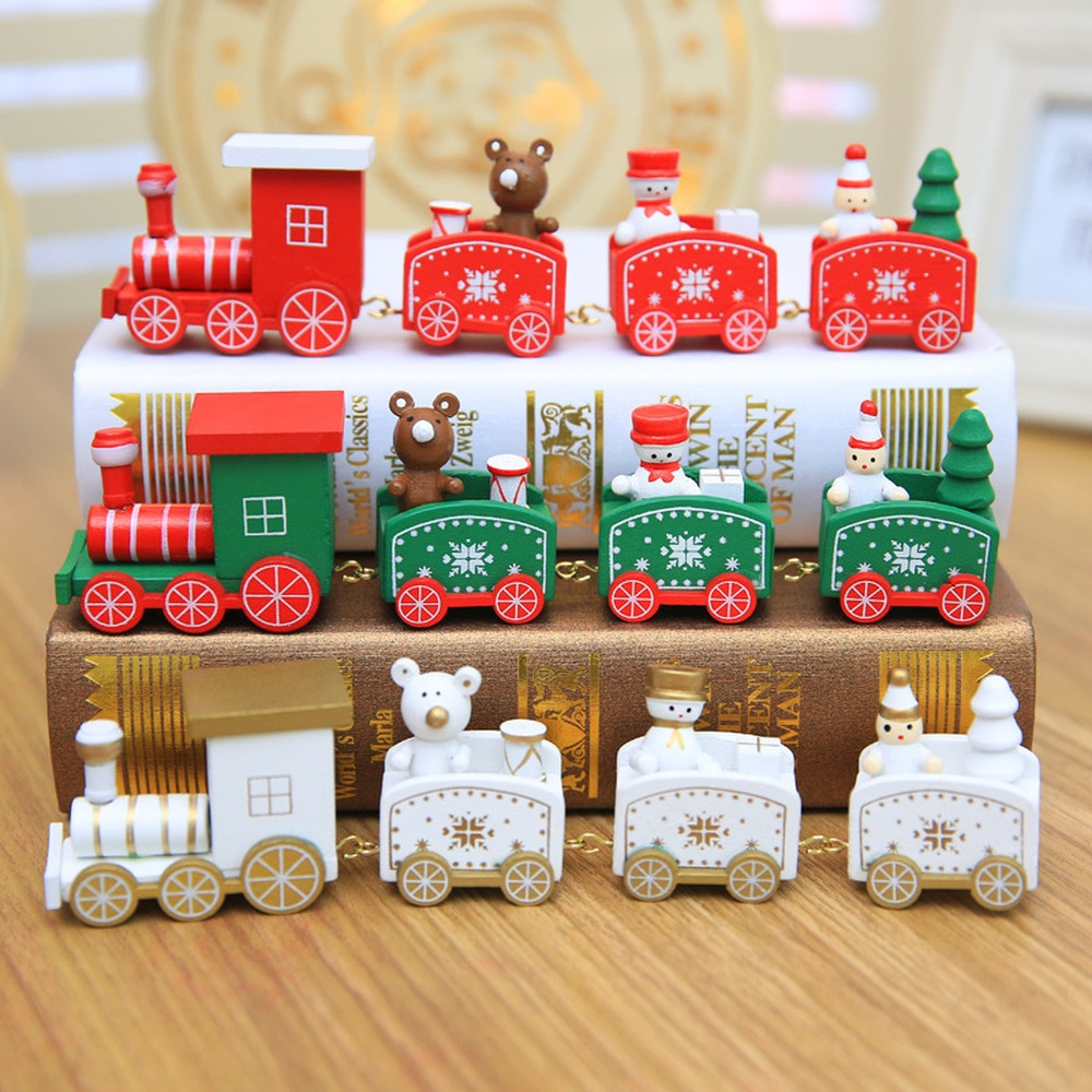 Christmas Train Wooden Ornament