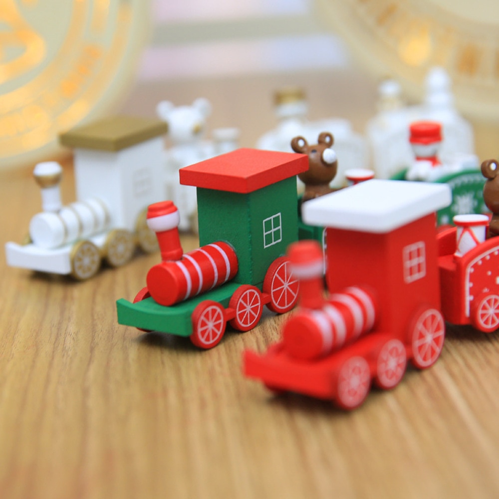 Christmas Train Wooden Ornament