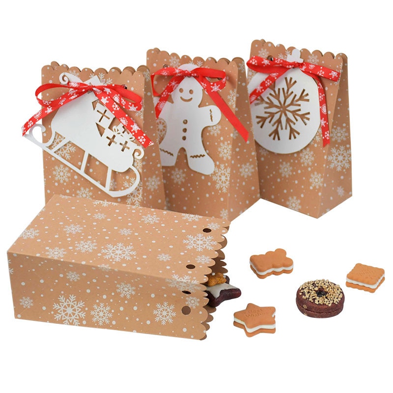 Christmas Paper Bags Gift Bags (12pcs)