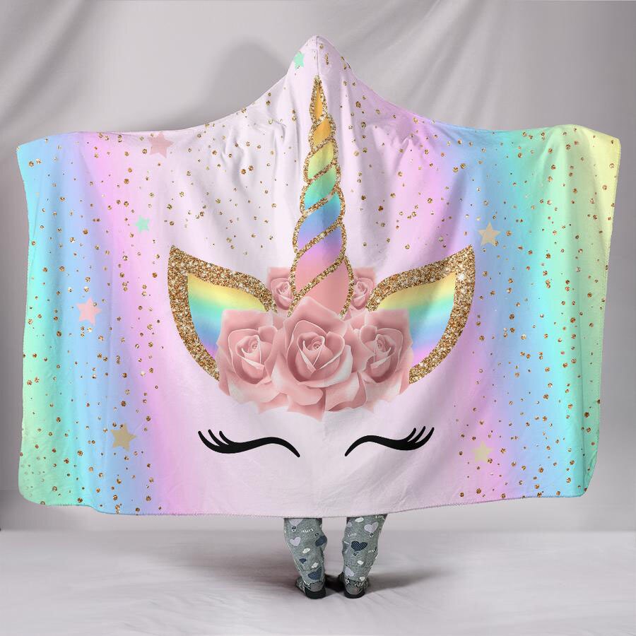 Unicorn Blanket with Hood