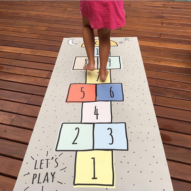 Hopscotch Mat Modern Kids’ Play Mat