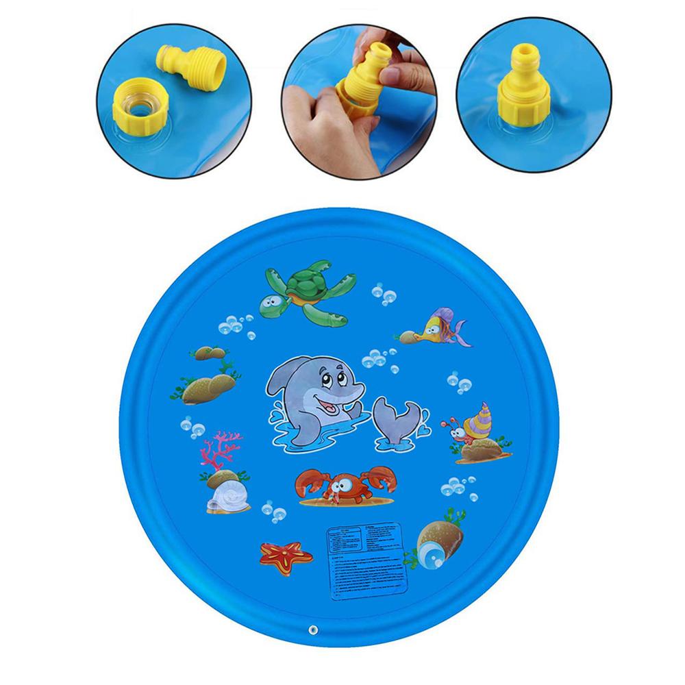 Water Play Sprinkler Kids Outdoor Mat