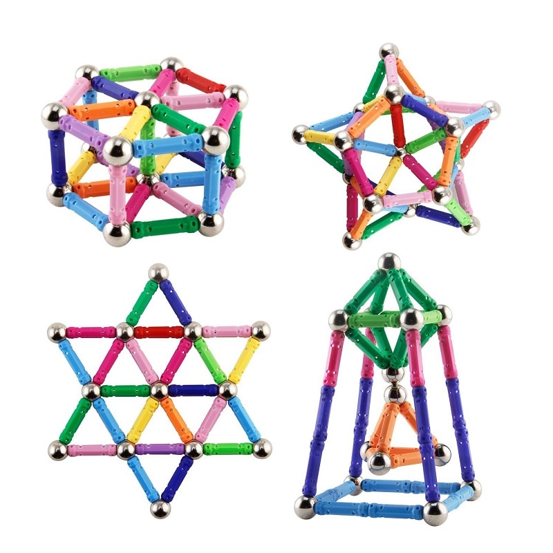 DIY Magnetic Sticks and Balls Toy