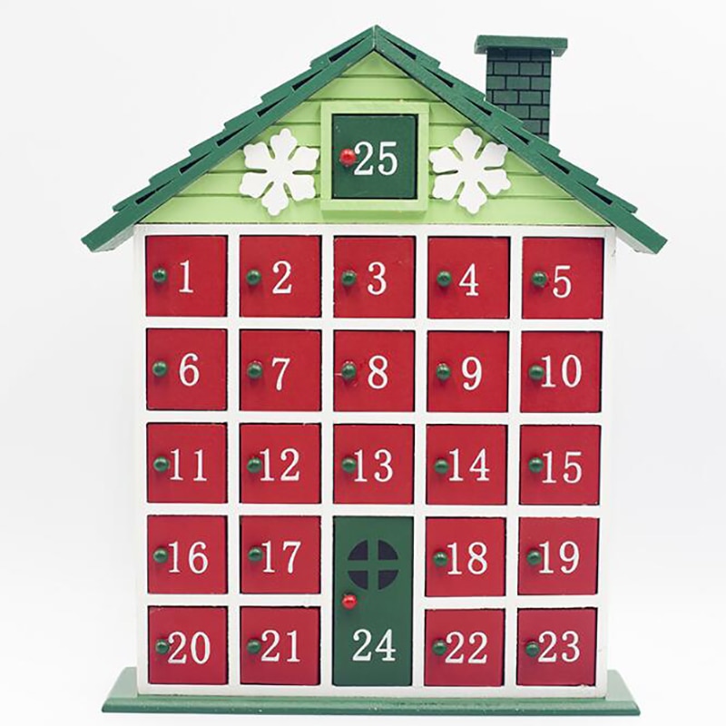 Wooden Advent Calendar 25-Door House