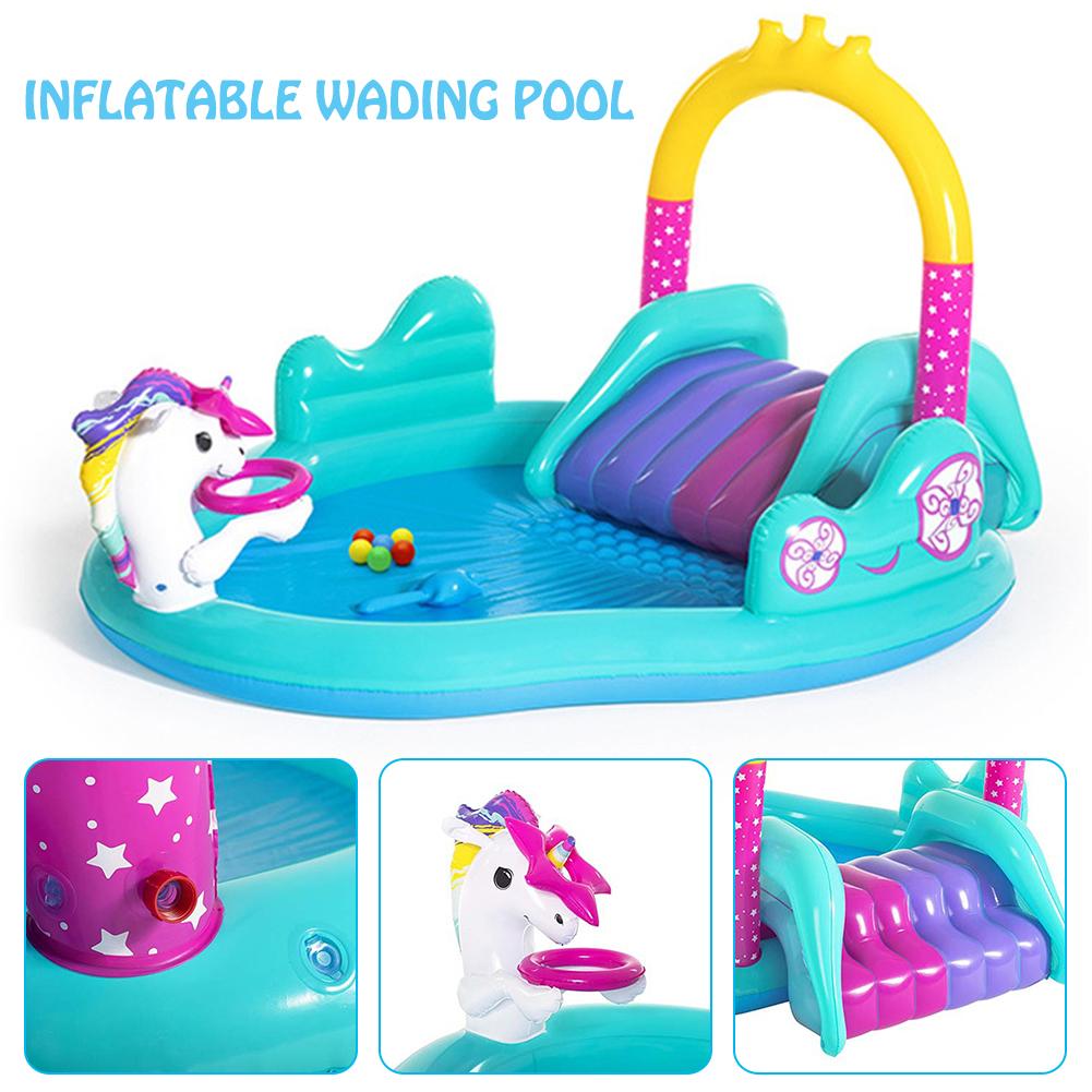 Inflatable Kids Mini Pool with Slide