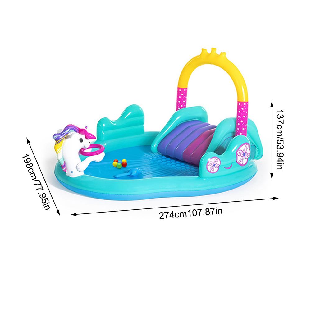 Inflatable Kids Mini Pool with Slide