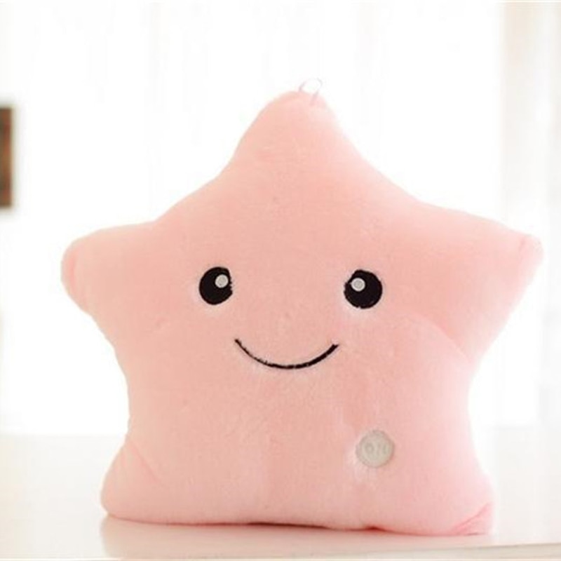 Star Pillow Cute Light Up Plush Pillow