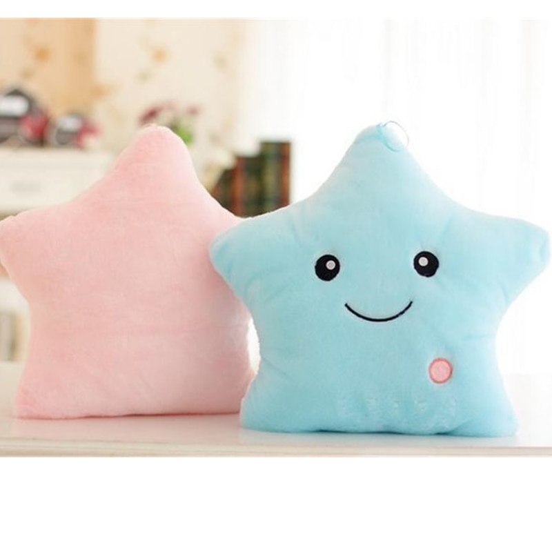 Star Pillow Cute Light Up Plush Pillow