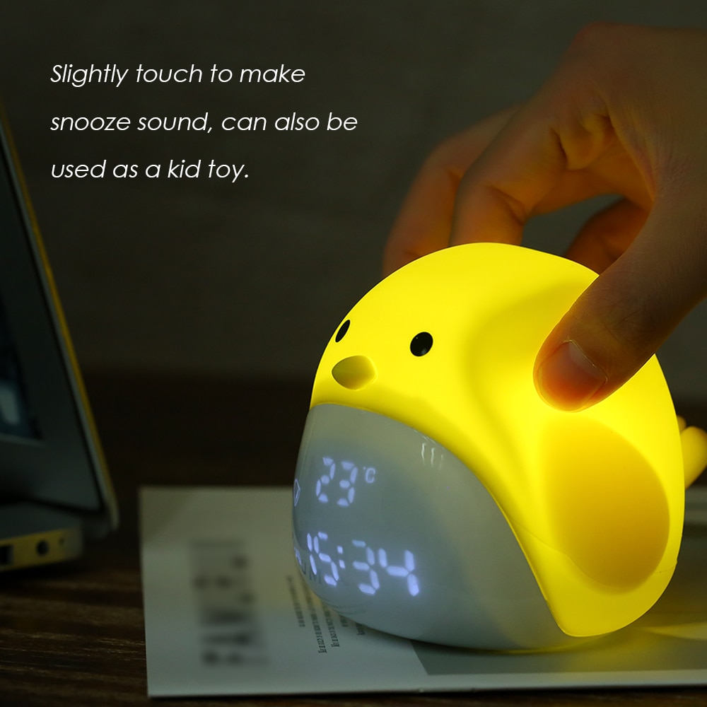 Rechargeable Night Light with Clock