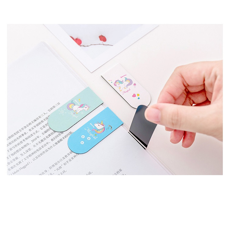 Unicorn Bookmarks Magnetic Bookmarks (4 Pcs)