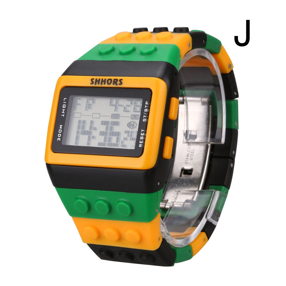 Wrist Bricks Watch Digital Display