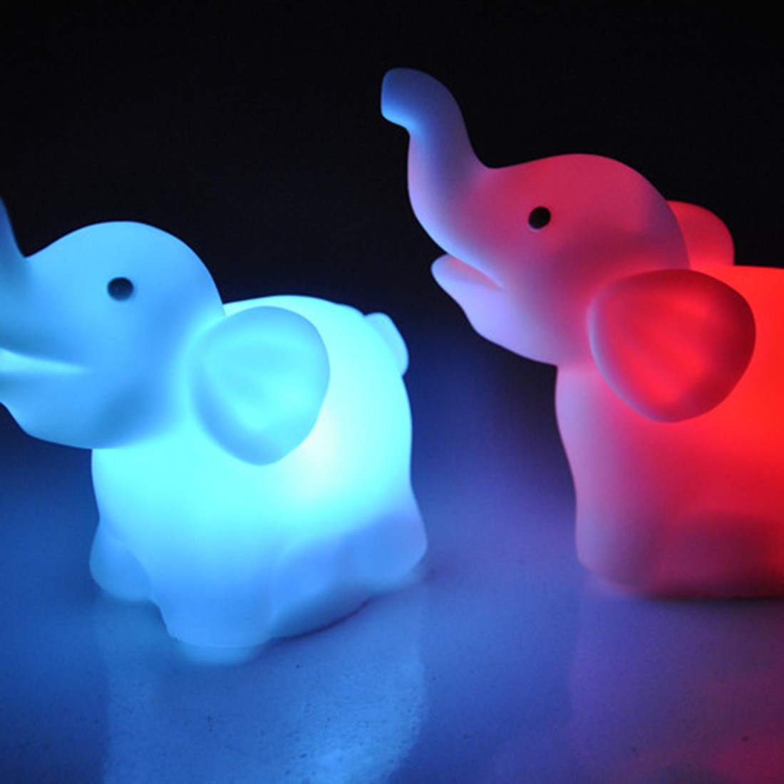 Elephant Night Light Color Changing Lamp