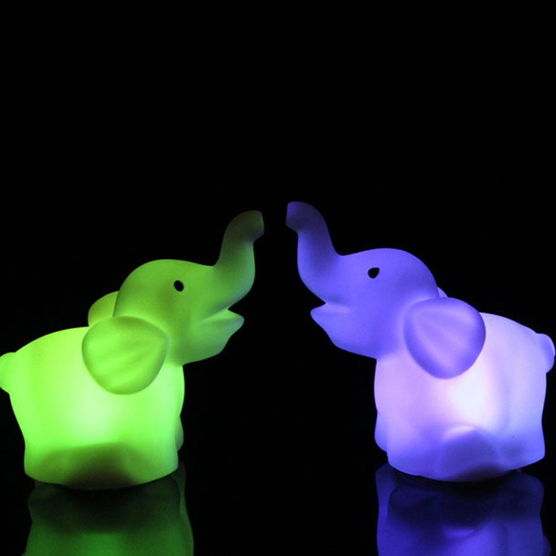 Elephant Night Light Color Changing Lamp