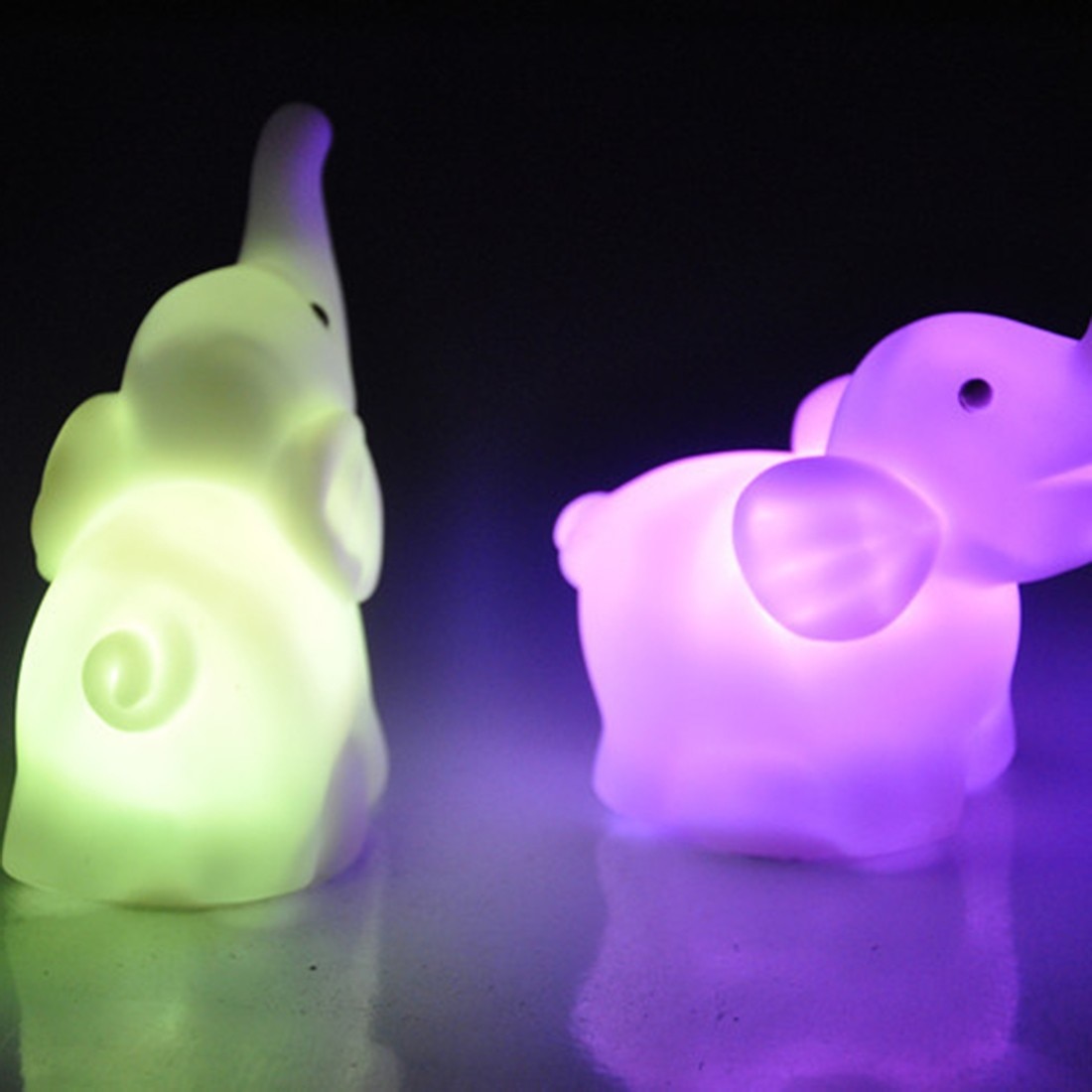 Elephant Night Light Color Changing Lamp