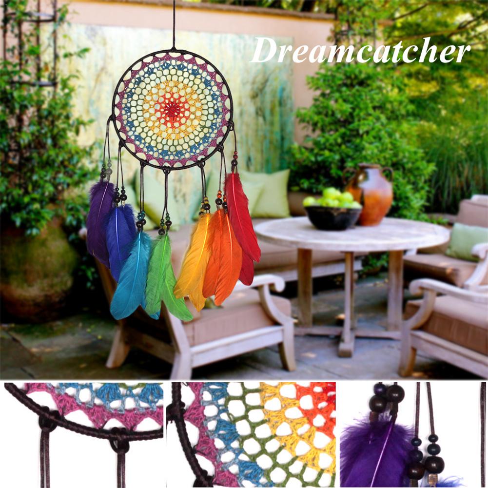 Rainbow Dream Catcher Home Decor