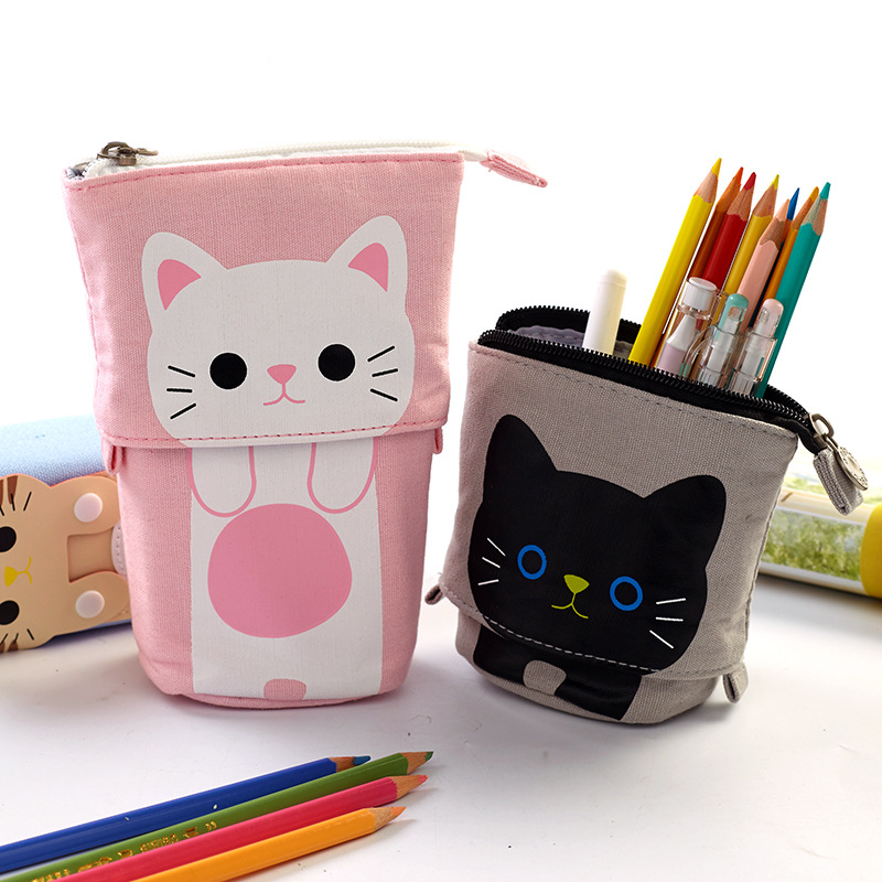 Cat Pencil Case Cute Pen Holder