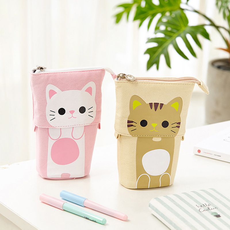 Cat Pencil Case Cute Pen Holder