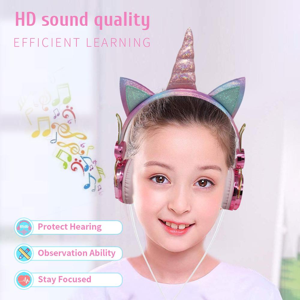 Unicorn Headphone Wired Headset