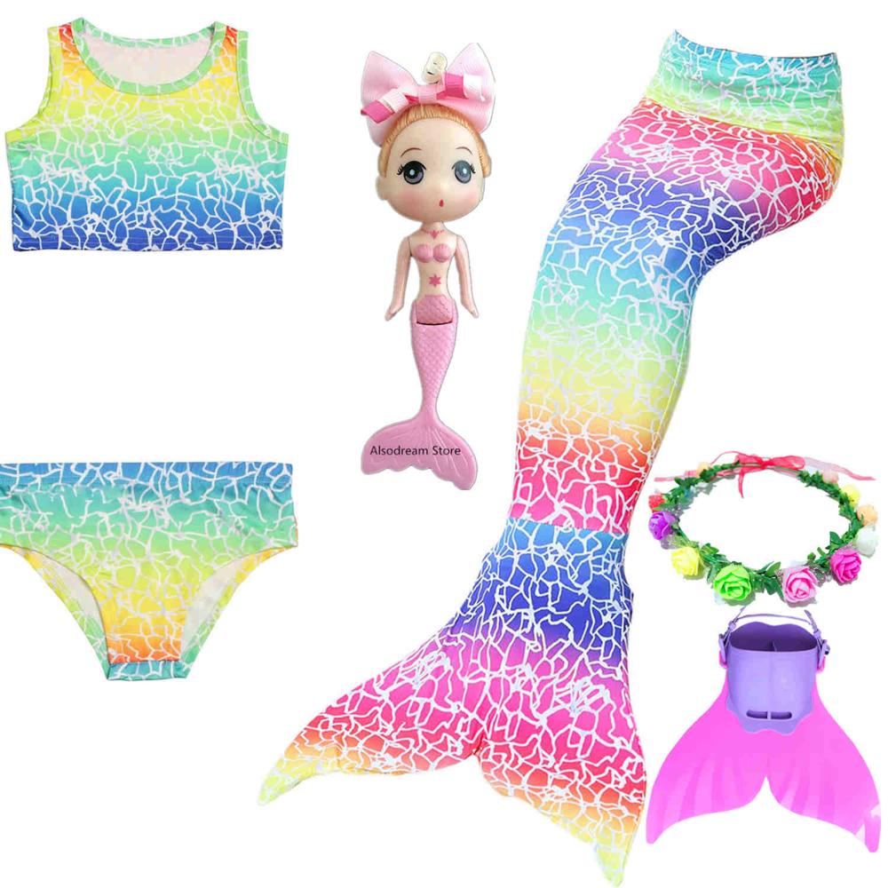 Mermaid Tail For Girls Swimming Costume