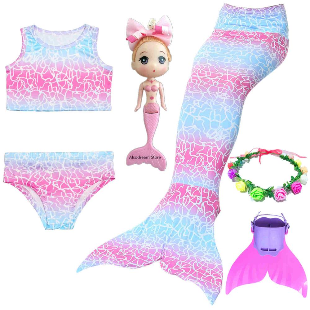 Mermaid Tail For Girls Swimming Costume