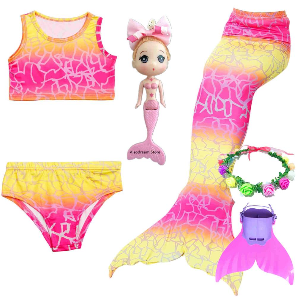 Mermaid Tail For Girls Swimming Costume