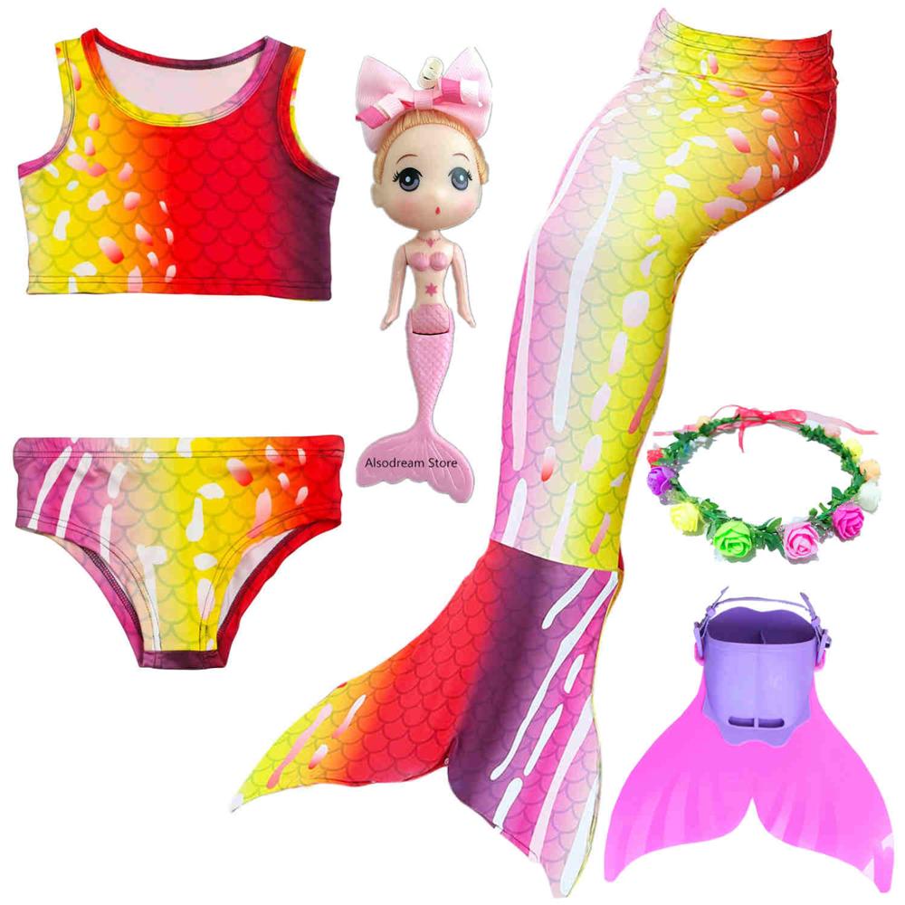 Mermaid Tail For Girls Swimming Costume