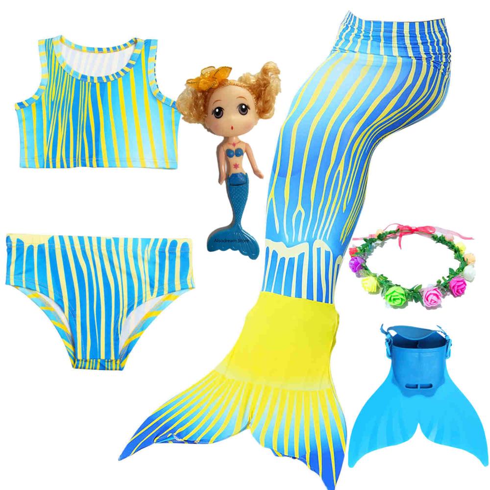 Mermaid Tail For Girls Swimming Costume