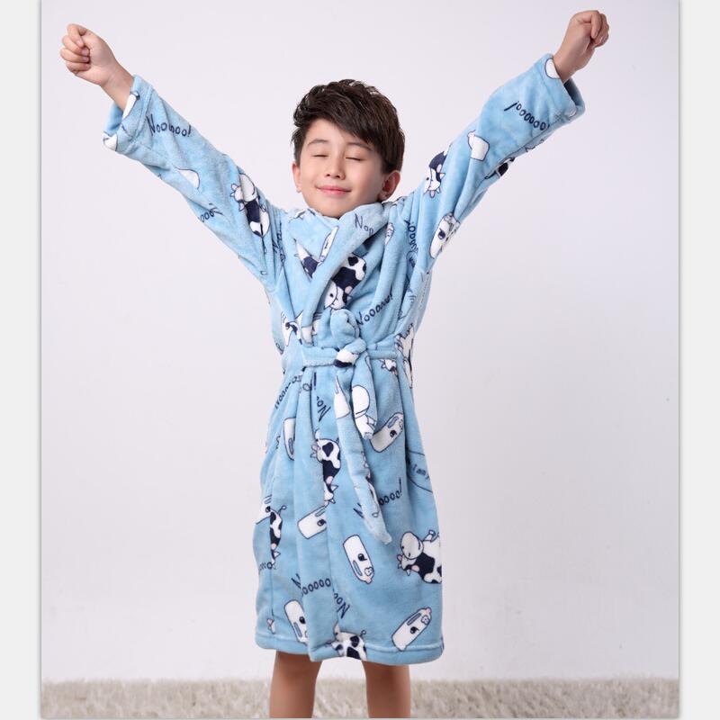 Boys Bathrobe Kids Soft Bathrobe