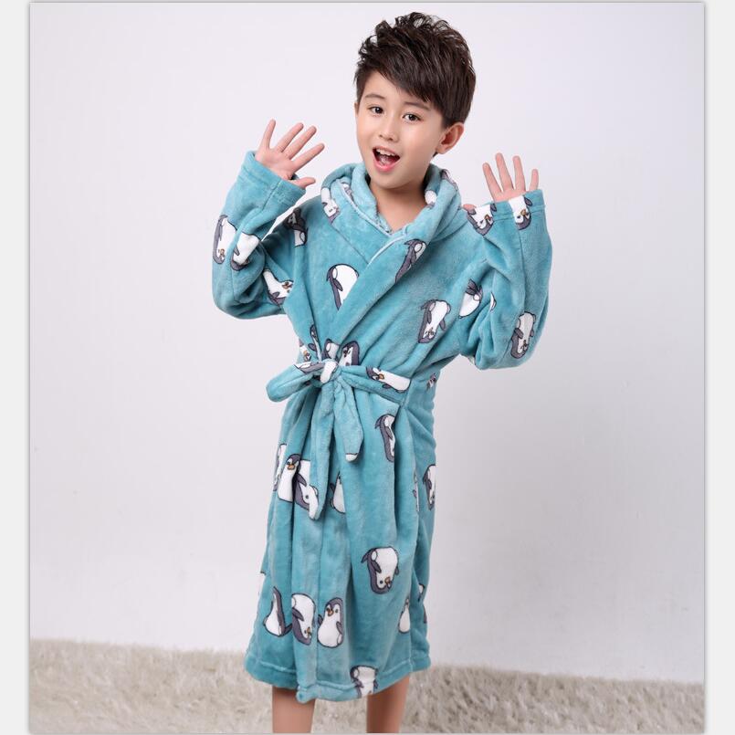 Boys Bathrobe Kids Soft Bathrobe