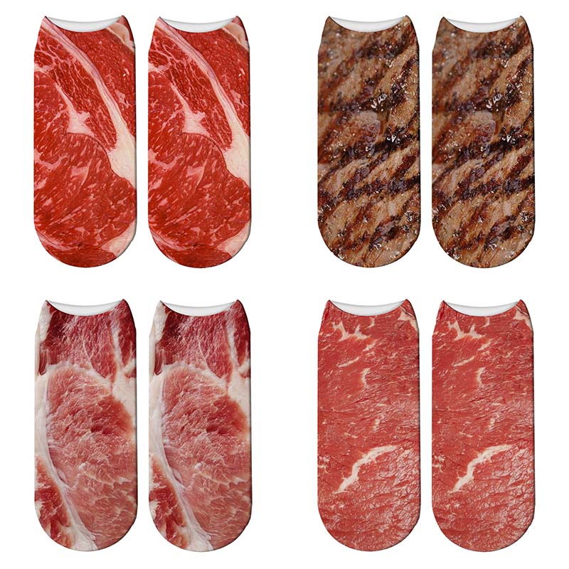 Bacon Socks Unisex Meat Socks