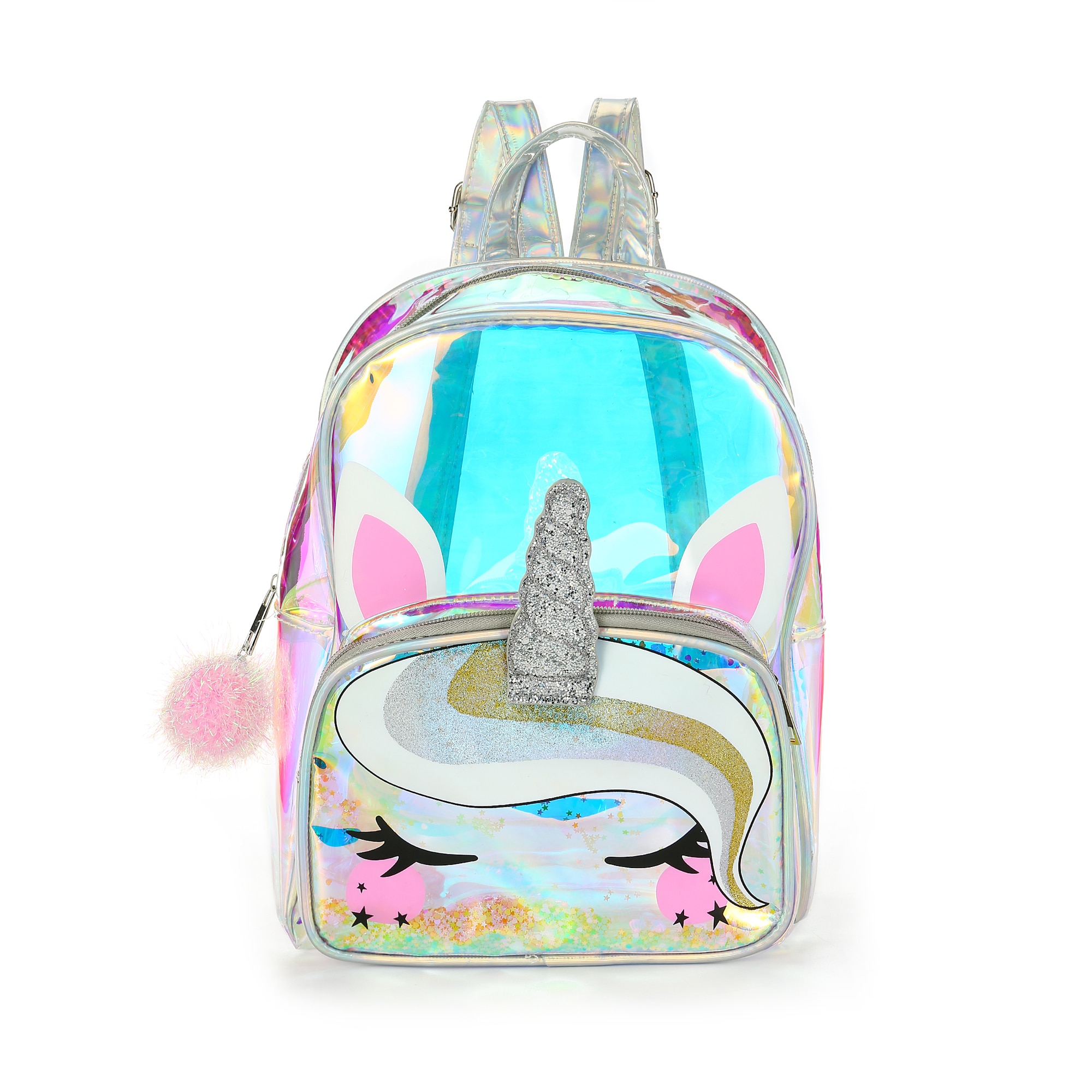 Girls Unicorn Backpack Cute Holographic Design