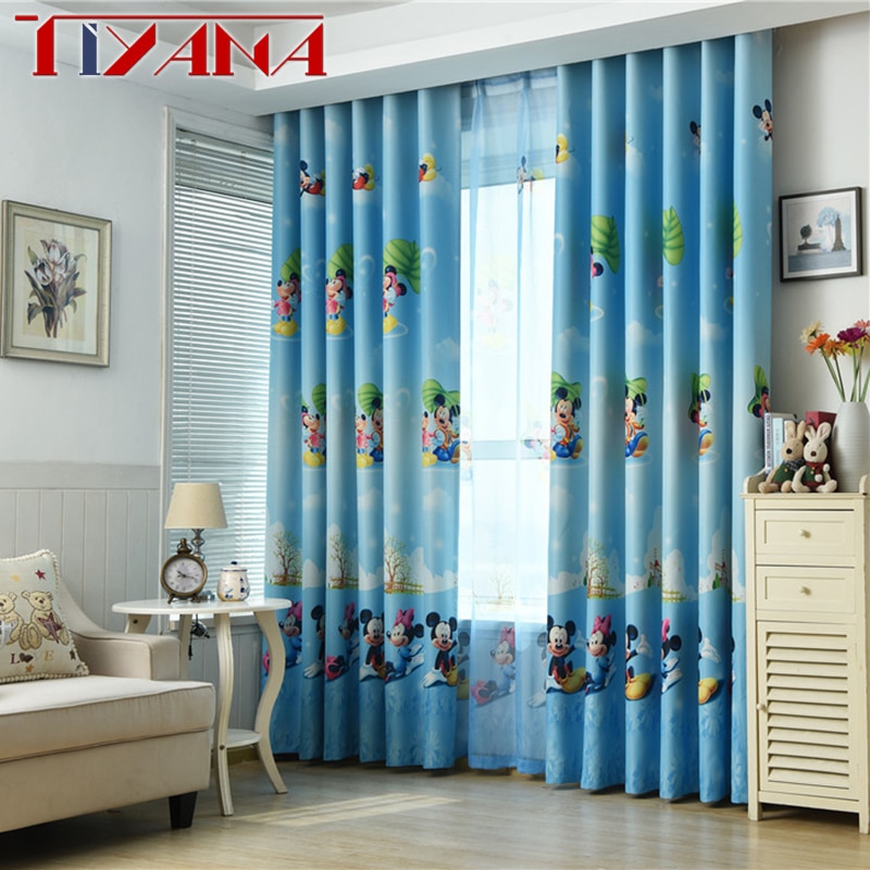 Curtain For Kids Room Cartoon Design