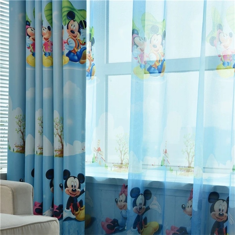 Curtain For Kids Room Cartoon Design