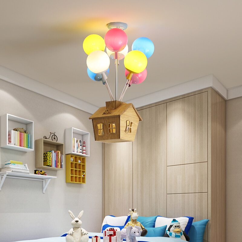 Children’s Ceiling Light House with Balloons
