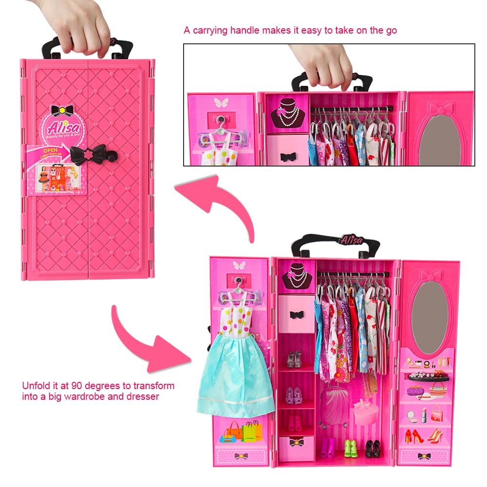 Doll Closet Clothes Accessories Set