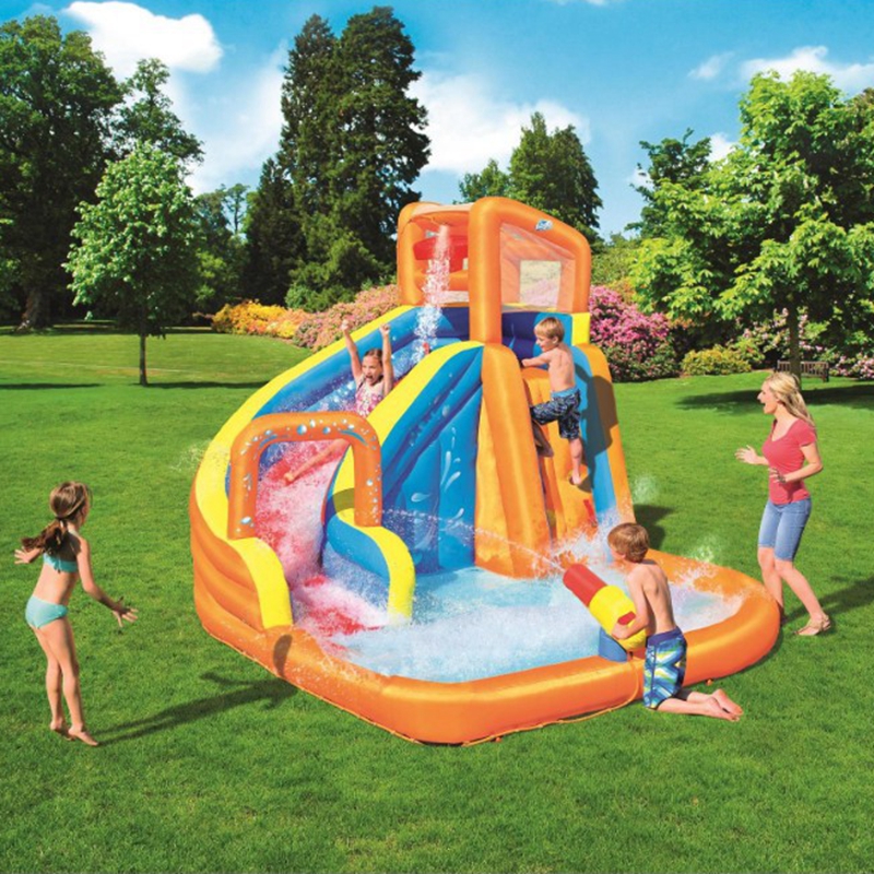 Kids Inflatable Water Slide with Water Cannon