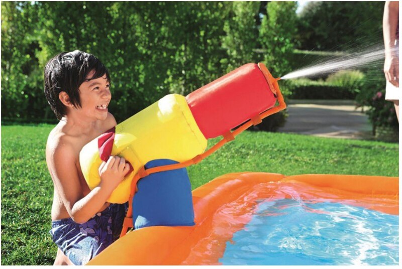 Kids Inflatable Water Slide with Water Cannon