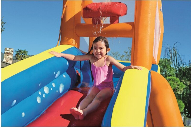 Kids Inflatable Water Slide with Water Cannon