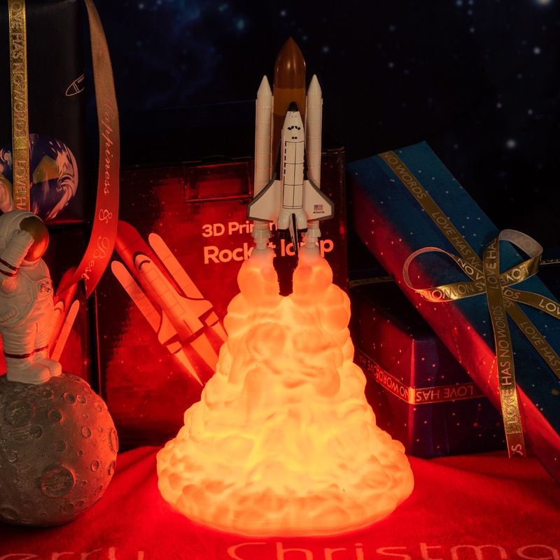 Rocket Lamp Space Shuttle Night Light