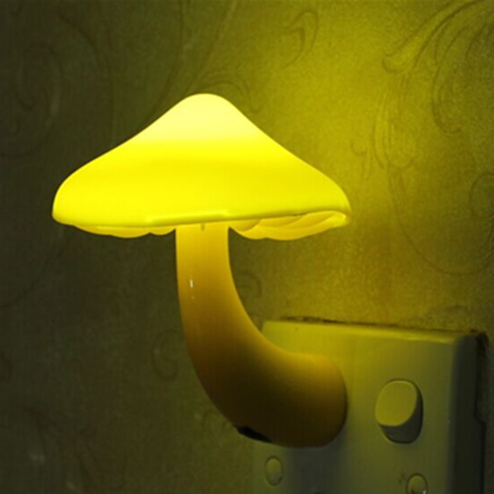 Mushroom Night Light LED Wall Socket Light