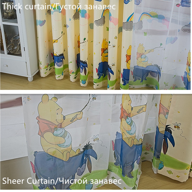 Cartoon Curtain Window Drape